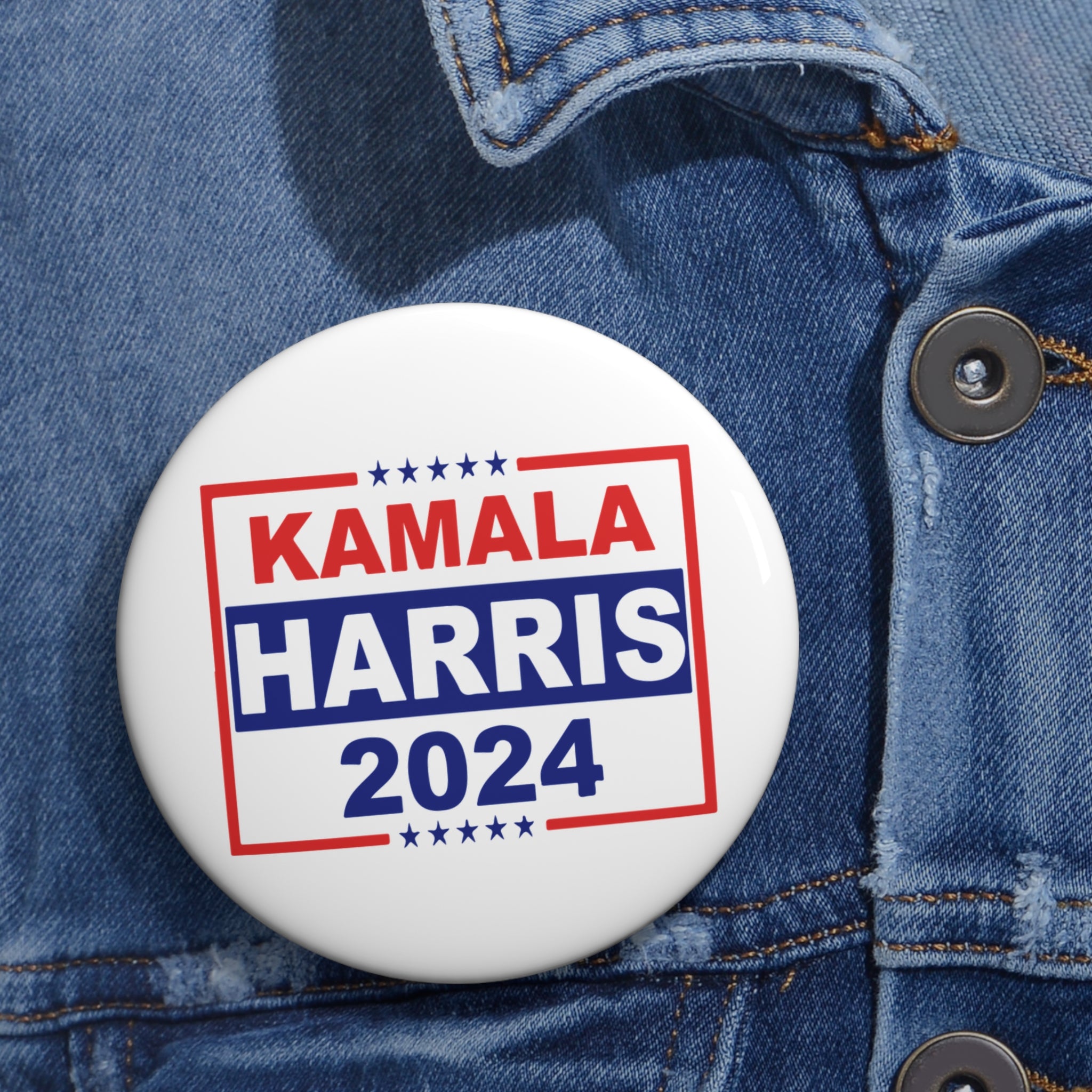 Kamala Harris Pin Button