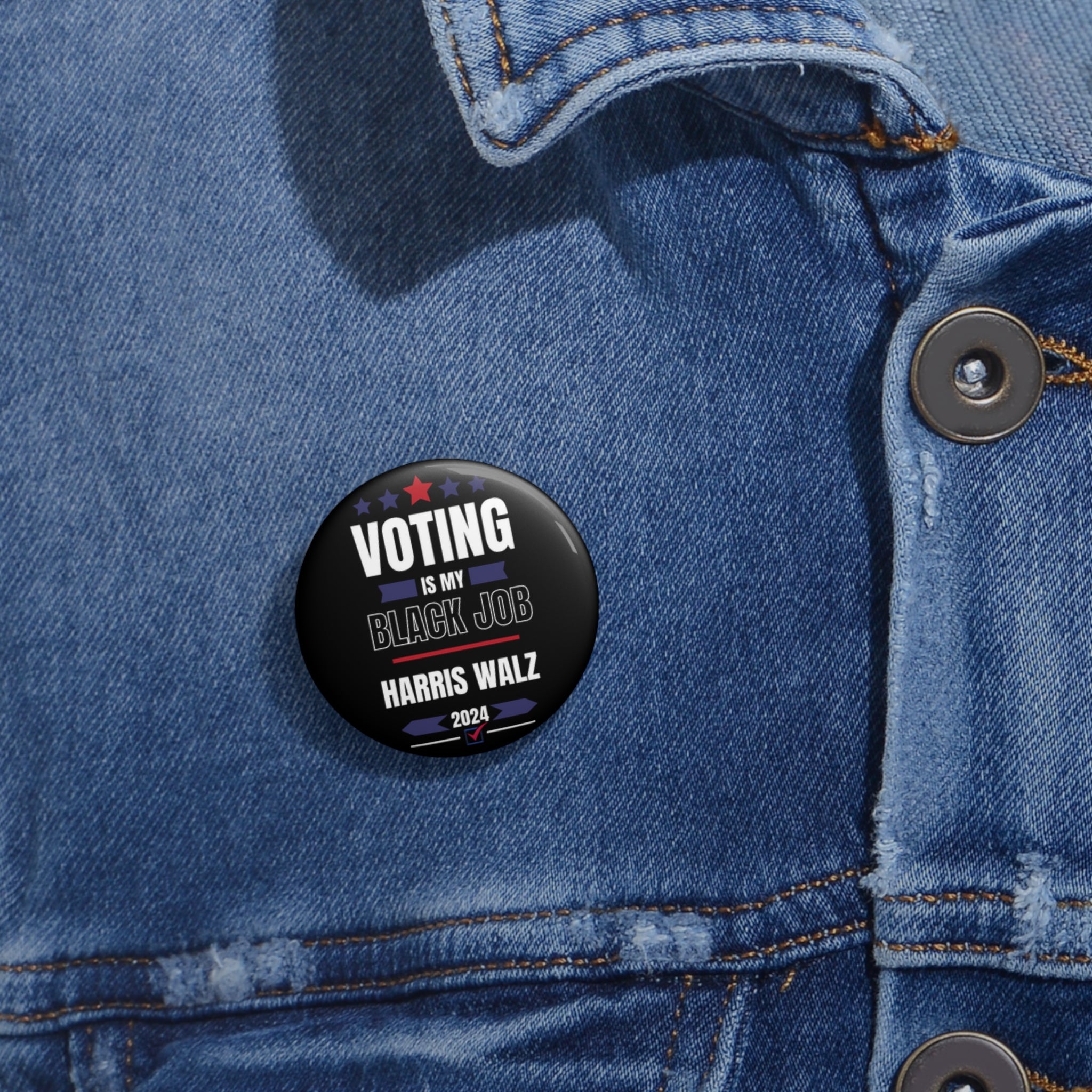 Kamala Harris Pin Button