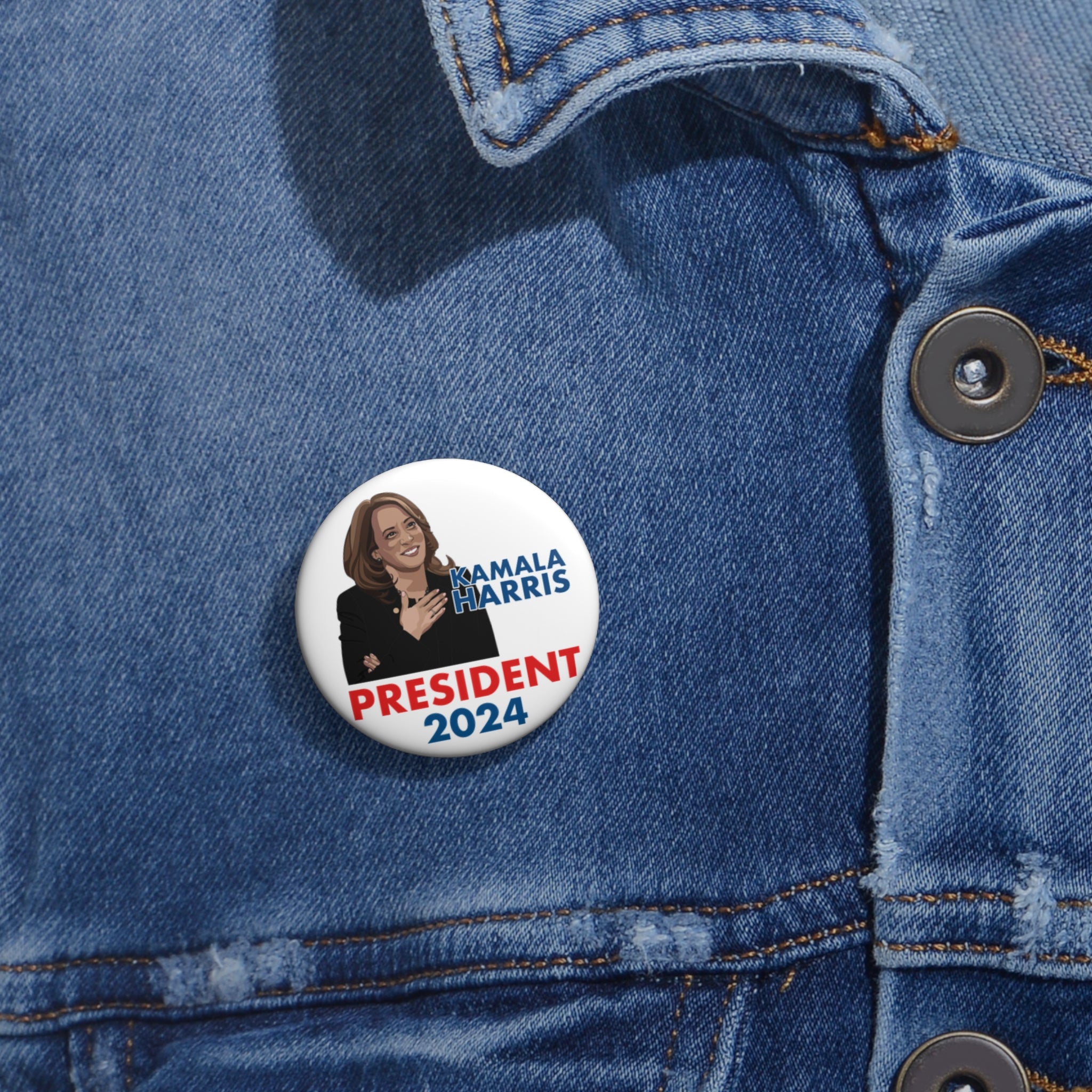 Kamala Harris Pin Button