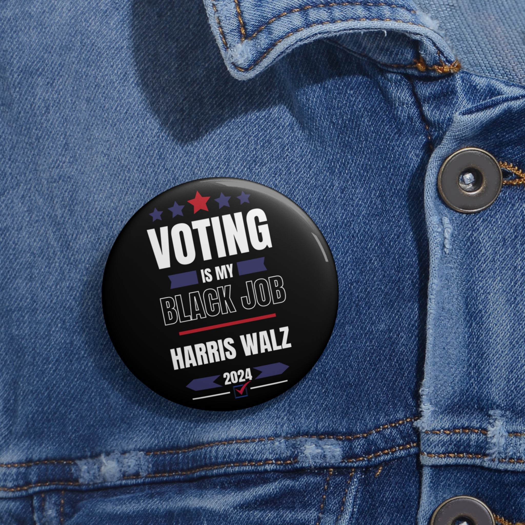 Kamala Harris Pin Button