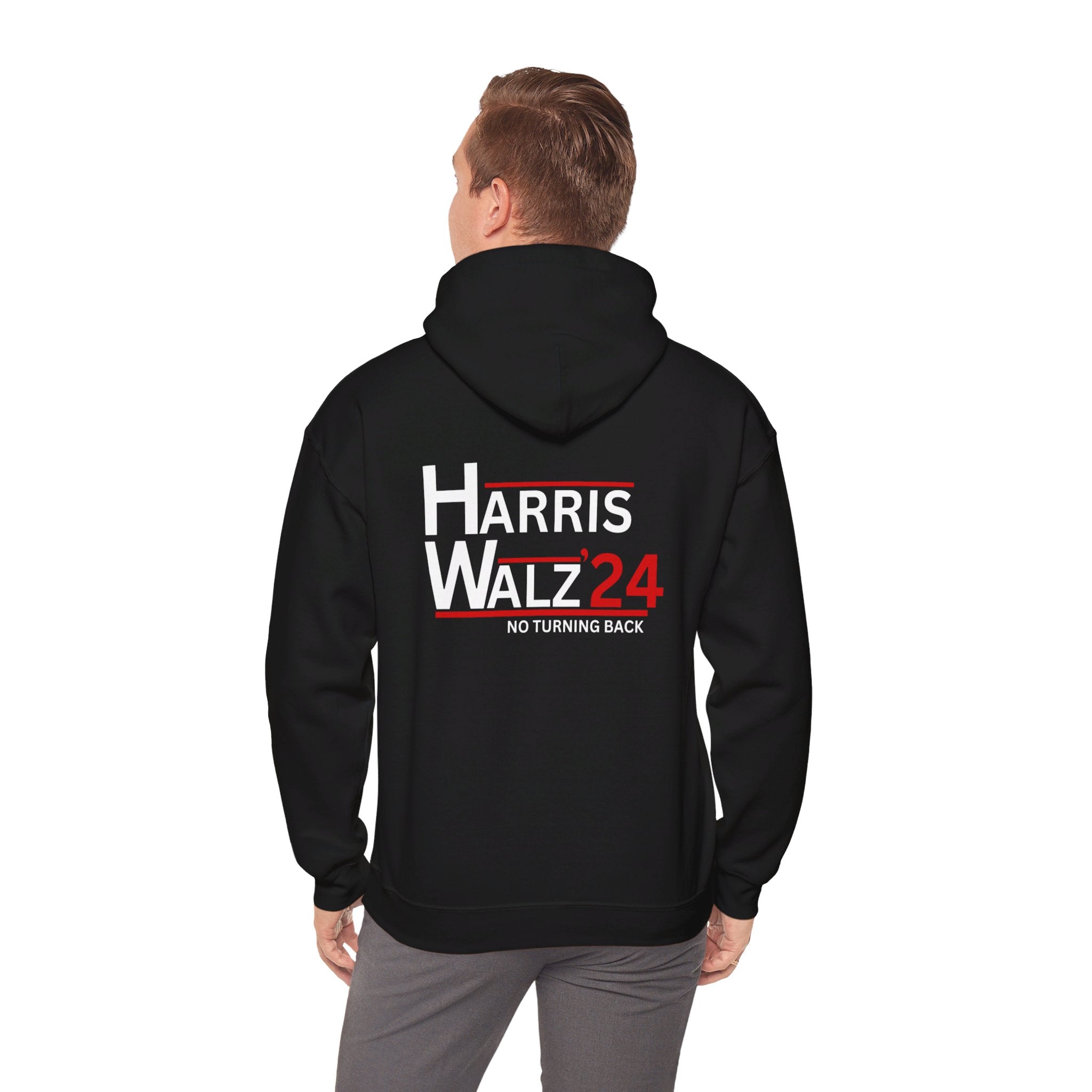 Harris Walz No Turning Back, Hoodie