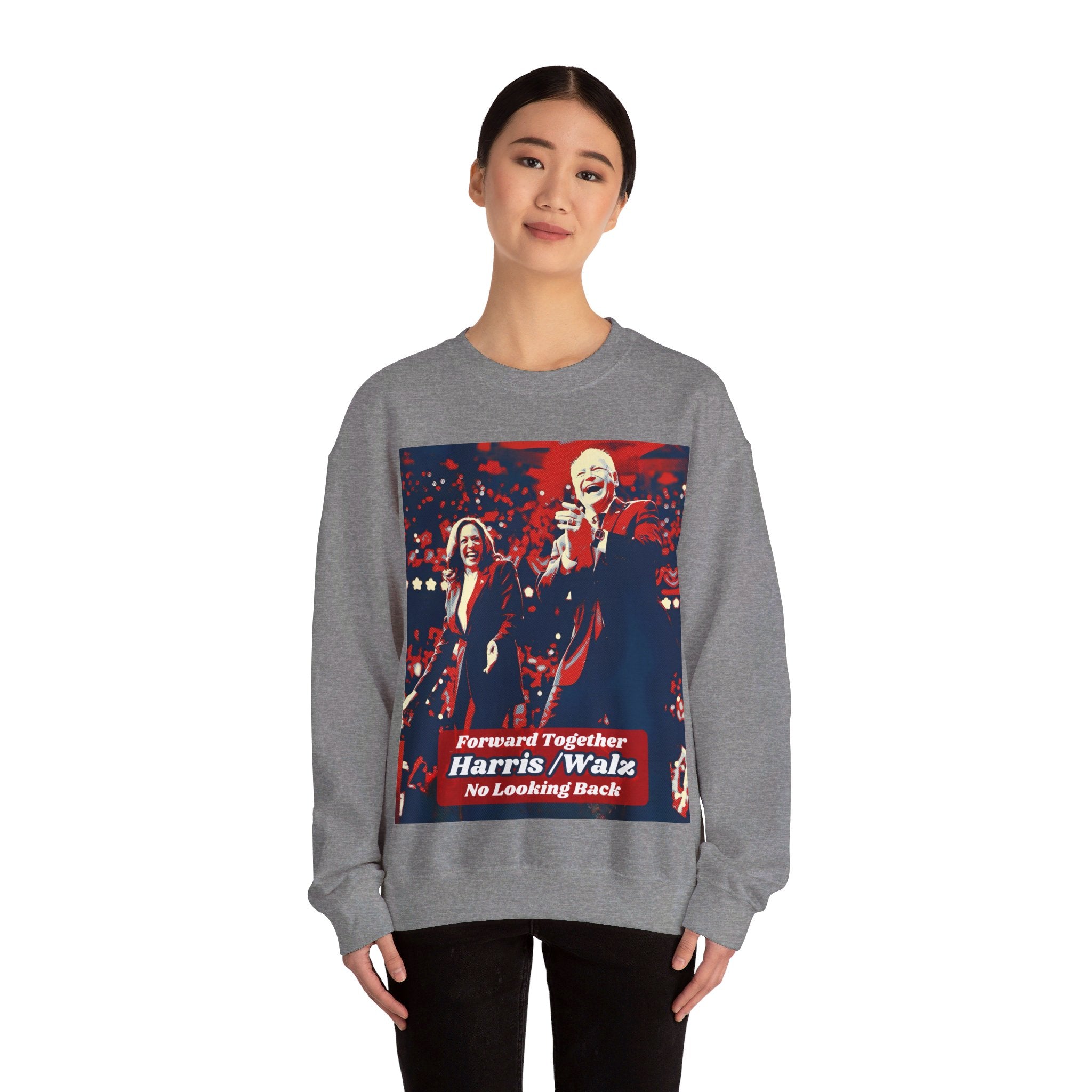 Forwad Together No Looking Back Harris Walz, Sweatshirt