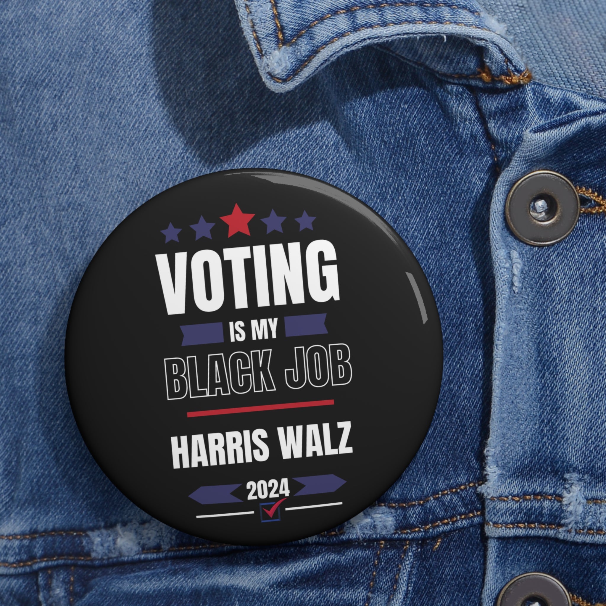 Kamala Harris Pin Button