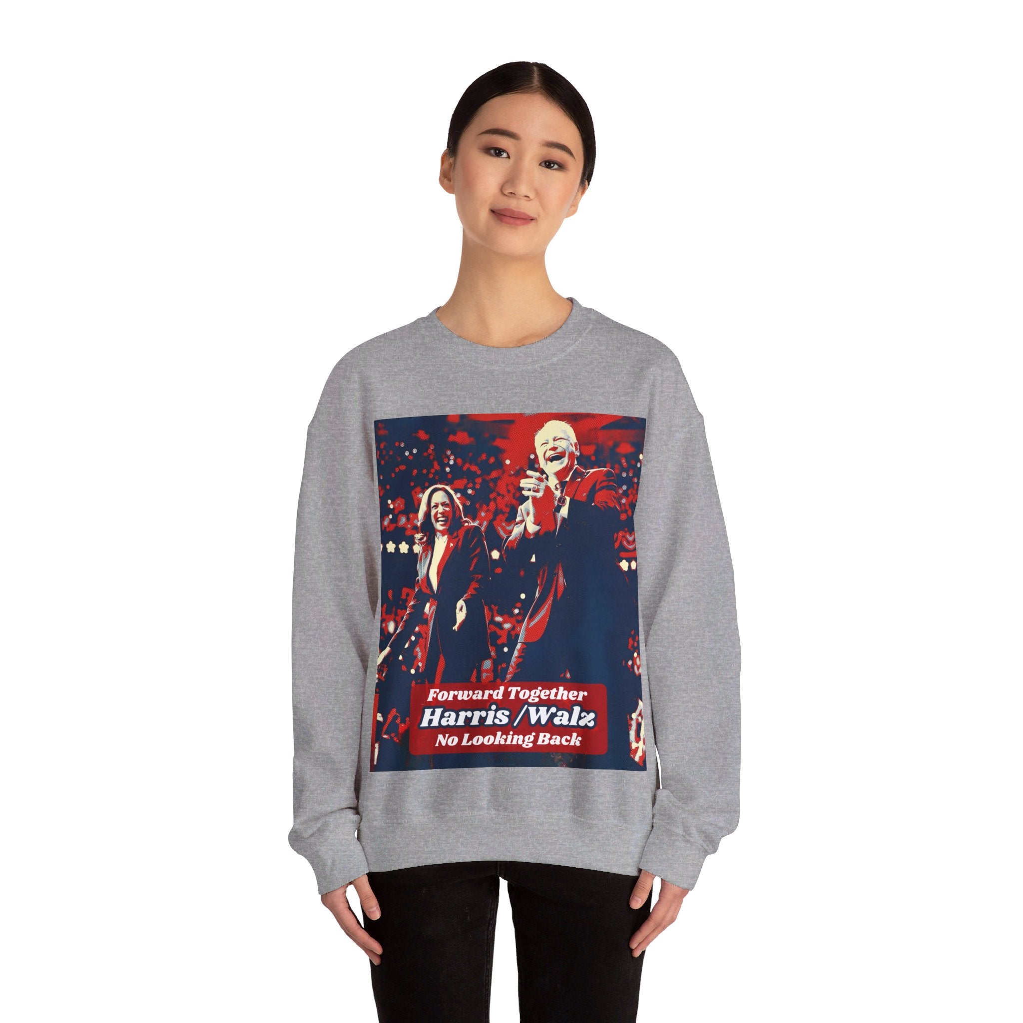 Forwad Together No Looking Back Harris Walz, Sweatshirt